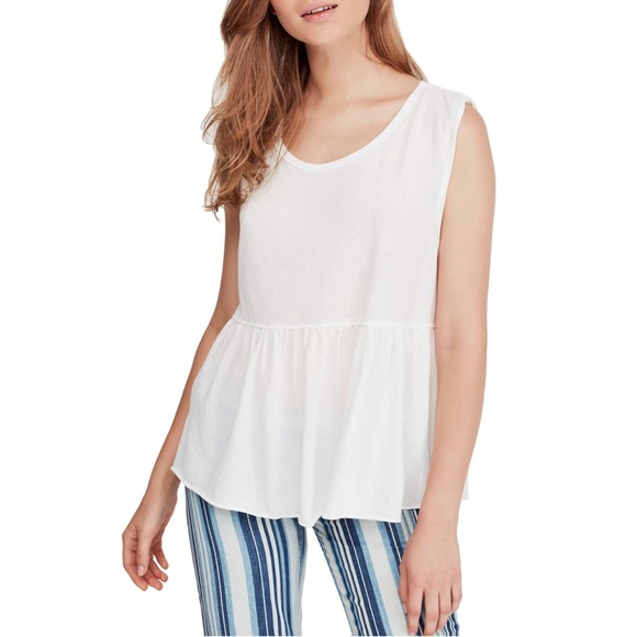 Free People Tops - FREE PEOPLE Any Time Tank Peplum Sleeveless Top